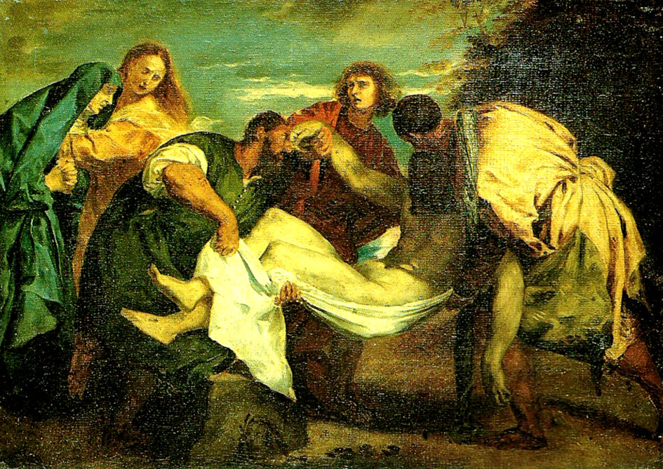 Eugene Delacroix la mise au tombeau